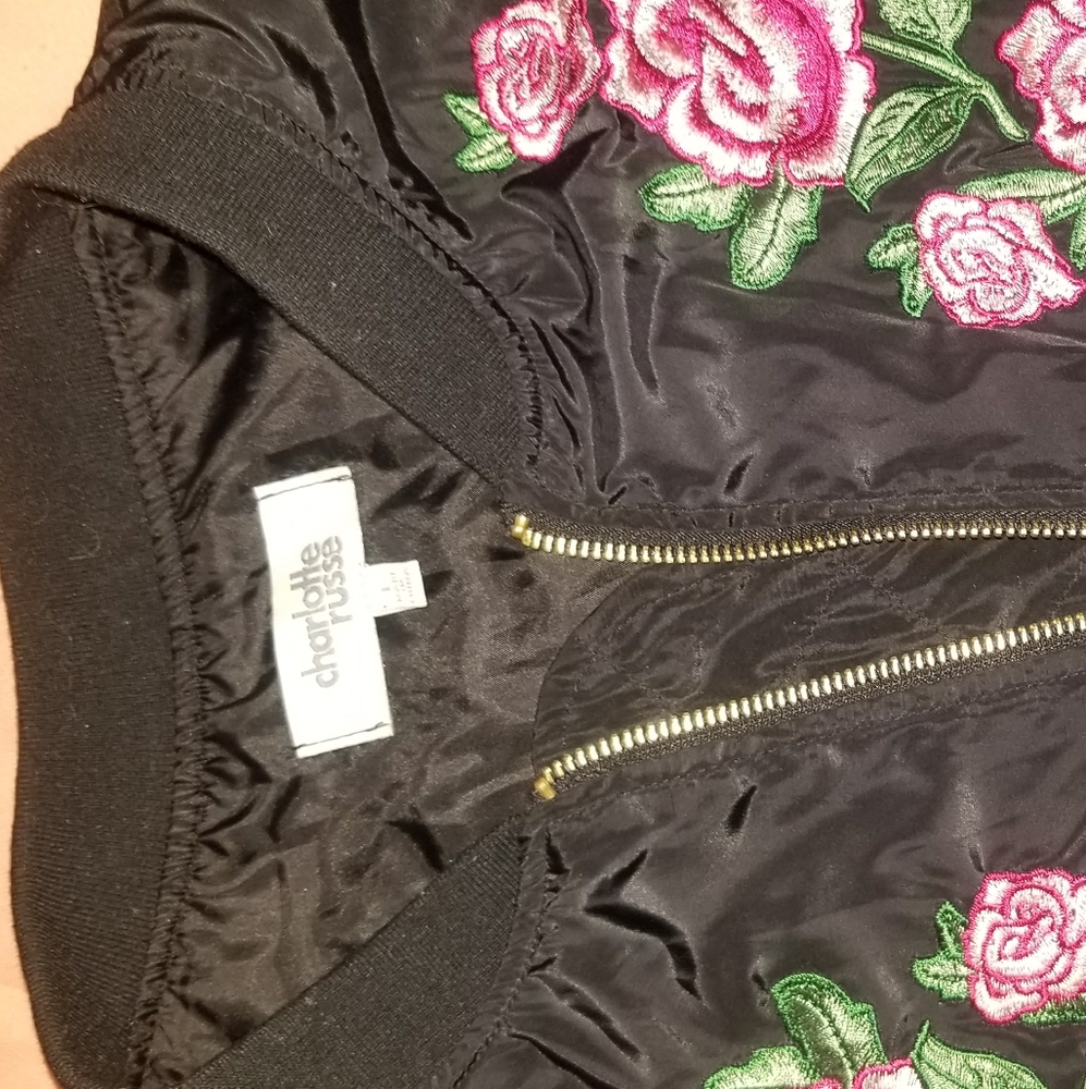 Rose Bomber Jacket - Picture 3 of 4